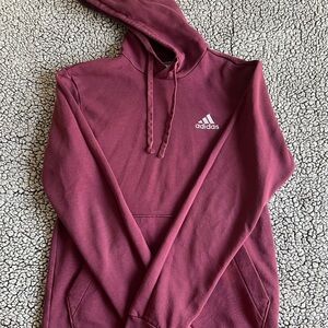 Adidas Men's Burgundy Hoodie